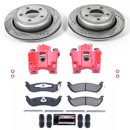 PowerStop Rear Brake Kit with Calipers | 2010–2011 Ford Ranger (KC6181)