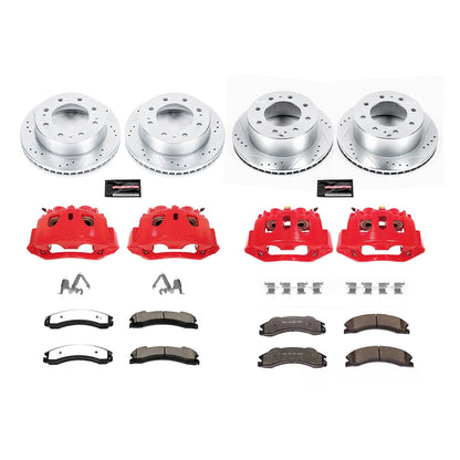 PowerStop Front & Rear Z36 Truck & Tow Brake Kit w/ Calipers | Chevrolet Silverado 2500 HD (12-14) (KC6259-36)