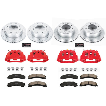 PowerStop Front & Rear Z23 Evolution Brake Kit w/ Calipers | Chevrolet Silverado 2500 HD (12-14) (KC6259)