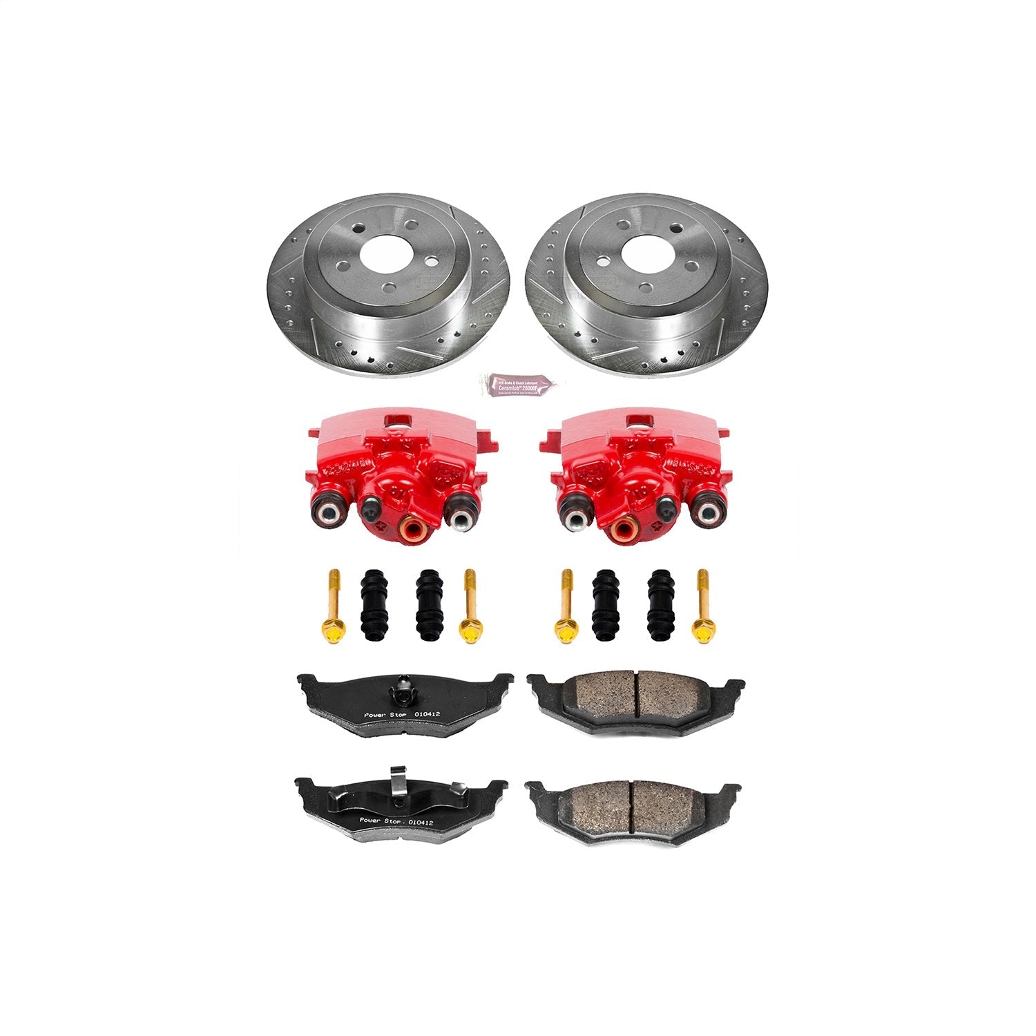 PowerStop Rear Z23 Evolution Sport Brake Kit with Calipers | 2001–2007 Chrysler PT Cruiser (KC6266B)