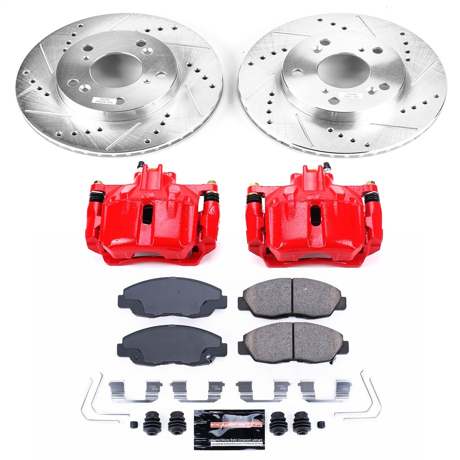 PowerStop Z23 Evolution Sport Front Brake Kit w/ Calipers | Honda Civic (12-15) (KC6319)
