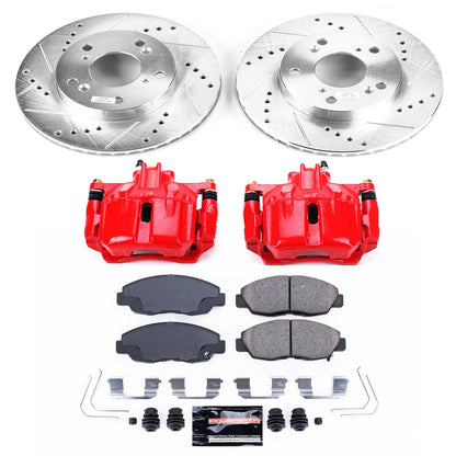 PowerStop Z23 Evolution Sport Front Brake Kit w/ Calipers | Honda Civic (12-15) (KC6319)