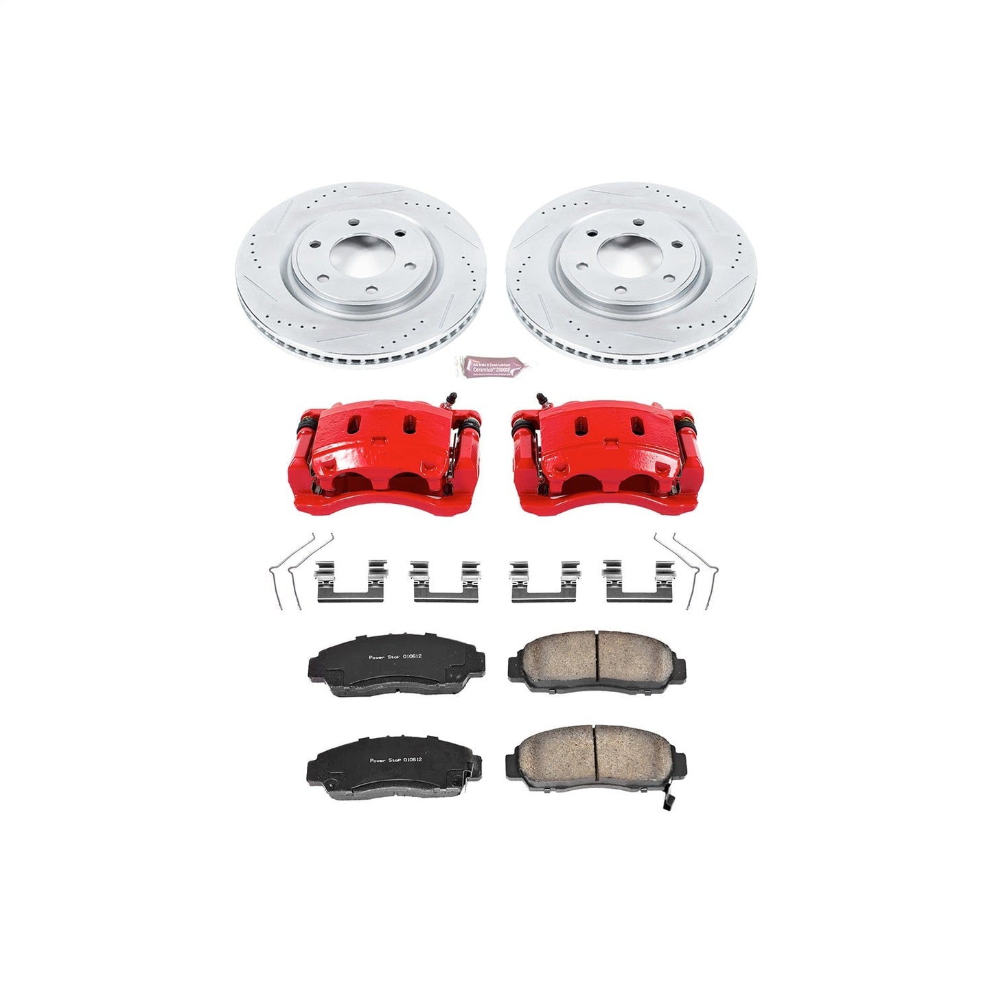 PowerStop Front Z23 Evolution Sport Brake Kit with Calipers | 2011–2013 Infiniti QX56 (KC6321)