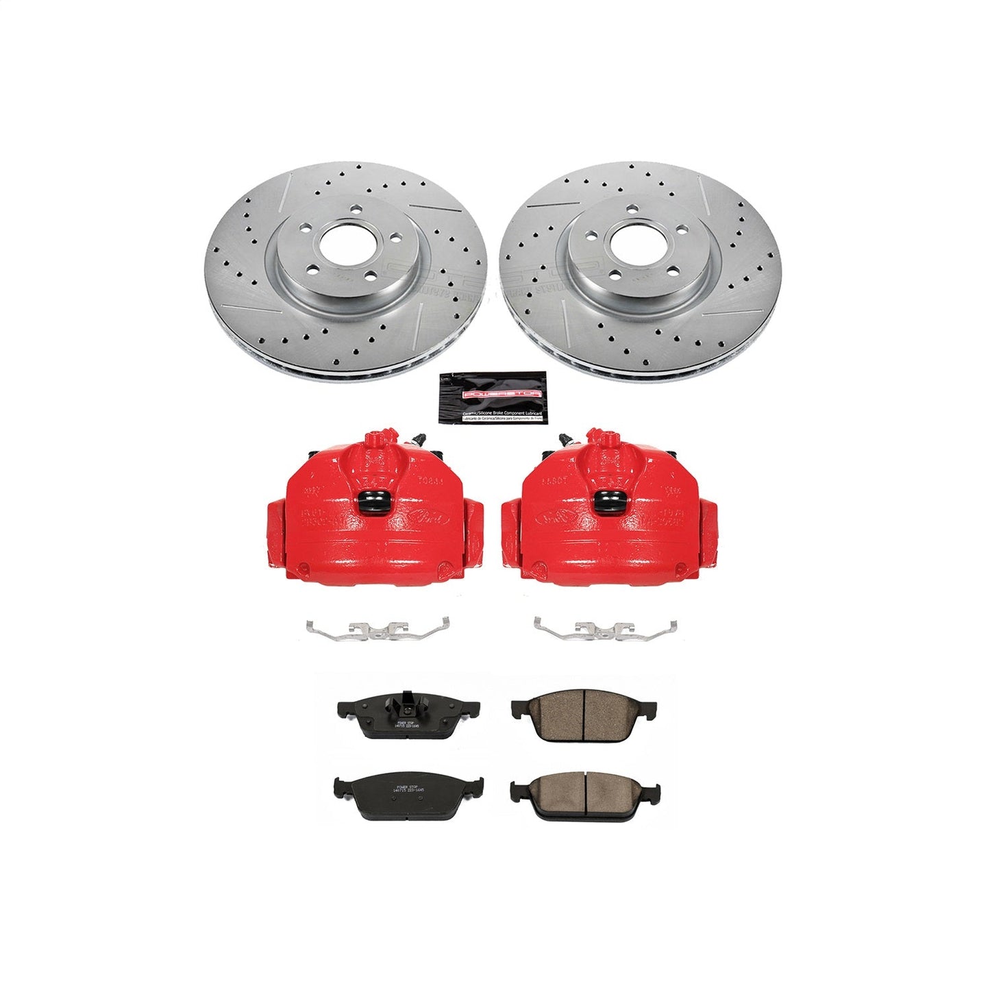 PowerStop Front Z23 Evolution Sport Brake Kit w/ Calipers | Ford Escape (13-19) (KC6349)