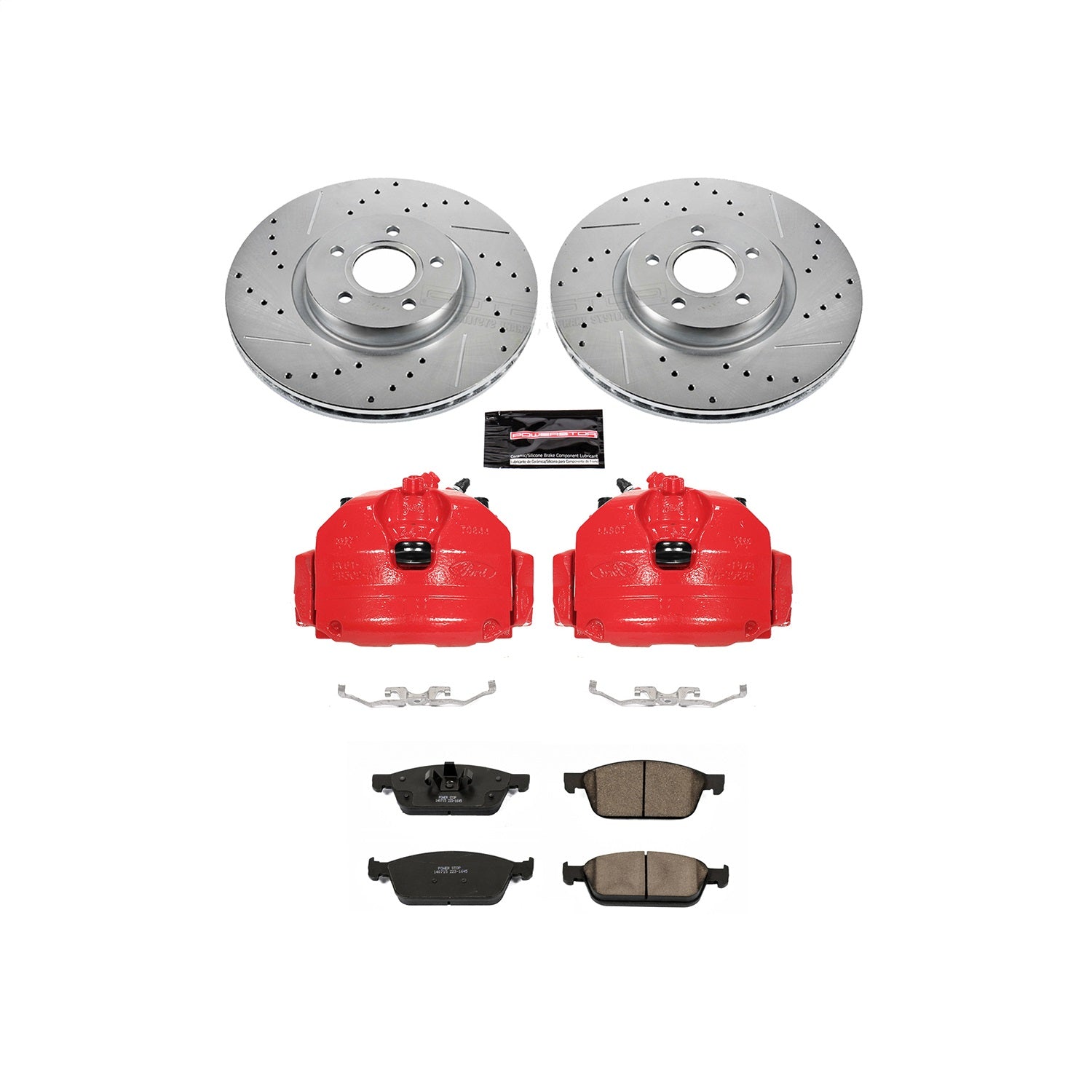 PowerStop Front Z23 Evolution Sport Brake Kit w/ Calipers | Ford Escape (13-19) (KC6349)