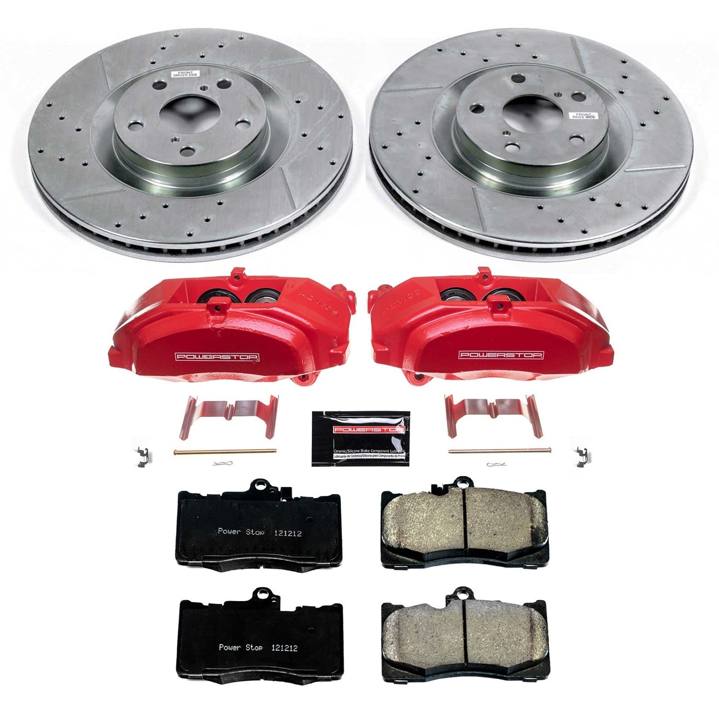 PowerStop Front Z23 Evolution Sport Brake Kit with Calipers | 2013–2019 Lexus GS350 (KC6355)