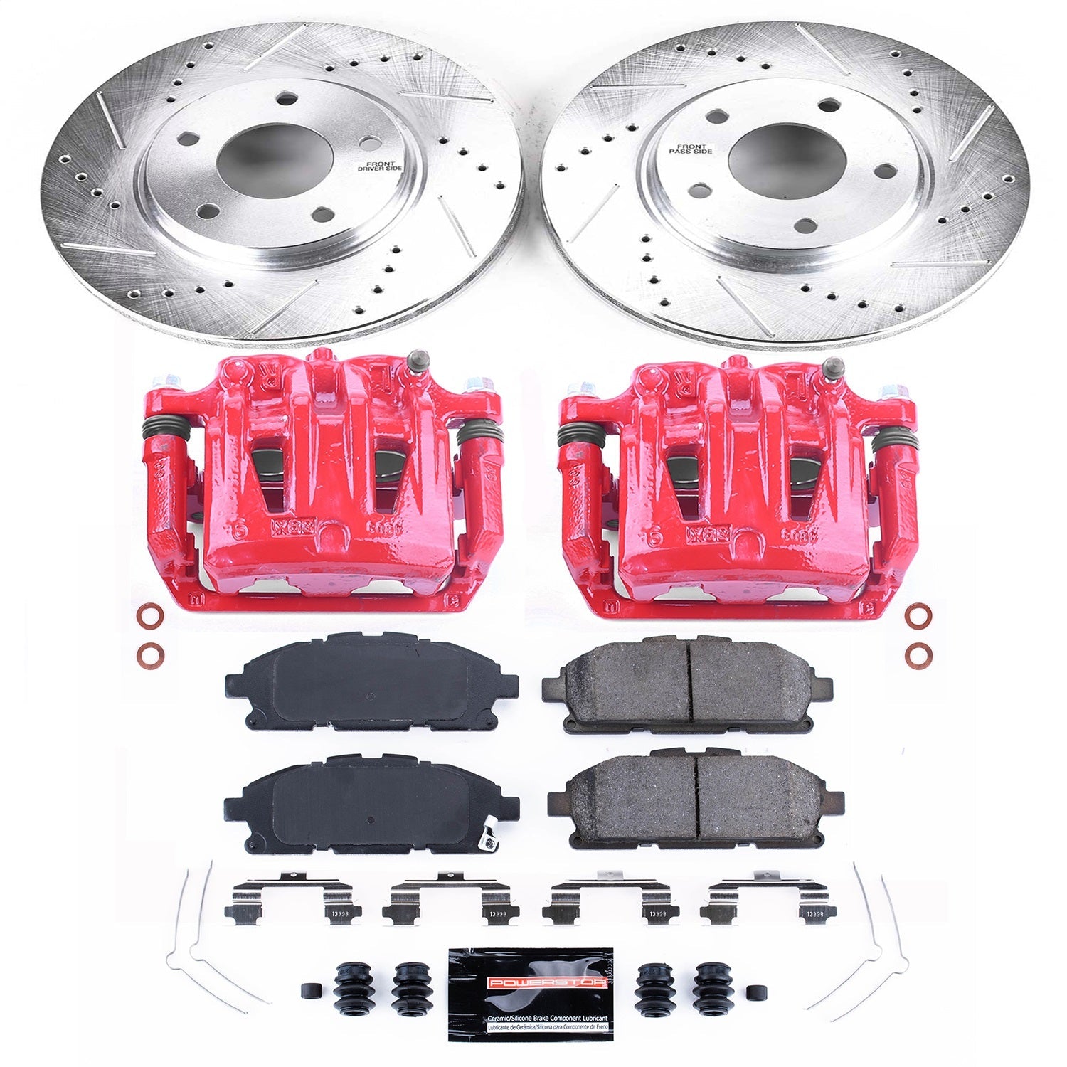 PowerStop Front Z23 Evolution Sport Brake Kit with Calipers | 2011–2017 Nissan Quest (KC6360)