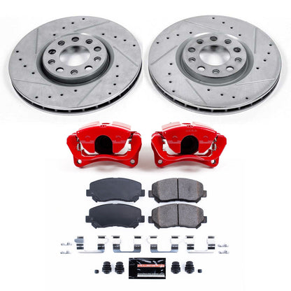 PowerStop Front Z23 Evolution Sport Brake Kit with Calipers | 2015–2017 Chrysler 200 (KC6372)