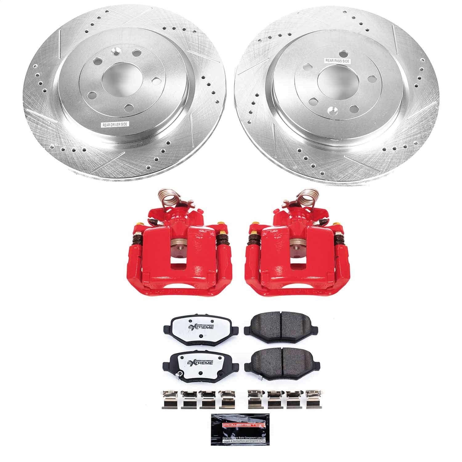 PowerStop Rear Z36 Truck & Tow Brake Kit w/ Calipers | Ford Explorer (13-19) (KC6376-36)