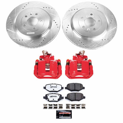 PowerStop Rear Z36 Truck & Tow Brake Kit w/ Calipers | Ford Explorer (13-19) (KC6376-36)