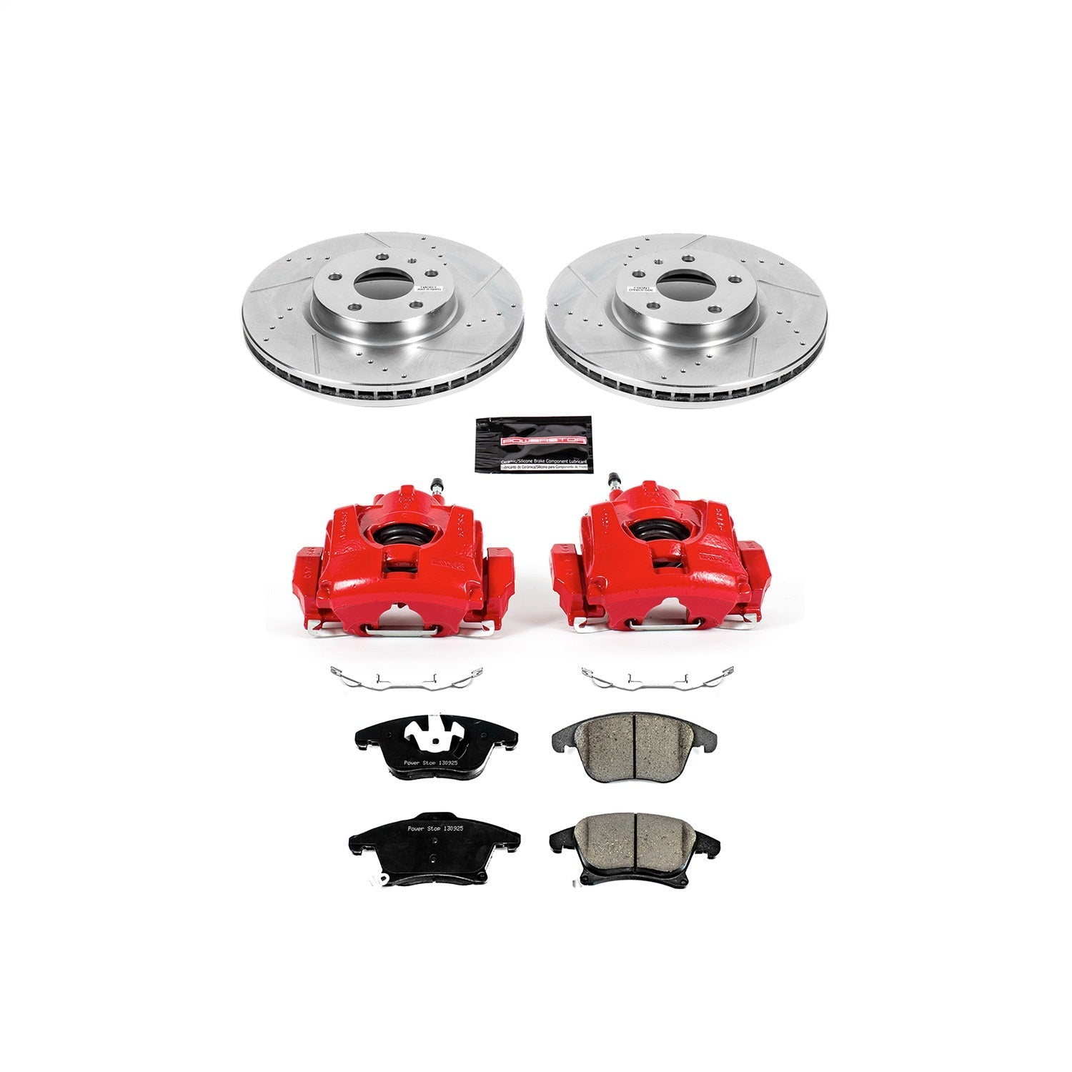 PowerStop Front Z23 Evolution Sport Brake Kit with Calipers | 2013–2019 Ford Fusion (KC6399)