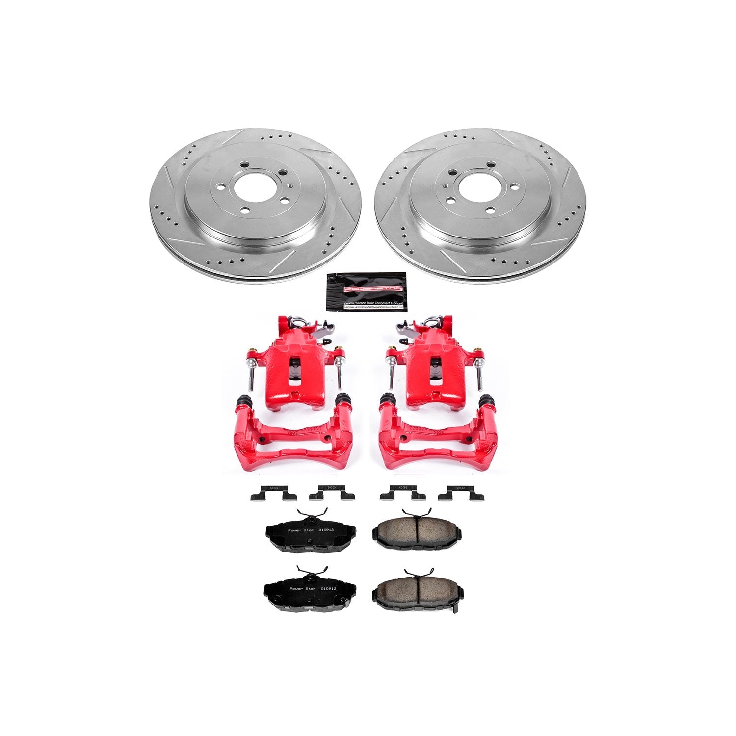 PowerStop Rear Z23 Evolution Sport Brake Kit with Calipers | 2013–2014 Ford Mustang (KC6402)