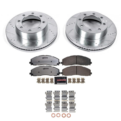 PowerStop Front Z36 Truck & Tow Brake Kit w/ Calipers | Ford F-450 Super Duty (13-16) (KC6403-36)