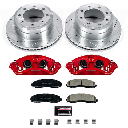 PowerStop Rear Z23 Evolution Kit with Calipers | 2013–2022 Ford F-250 Super Duty (KC6407A)