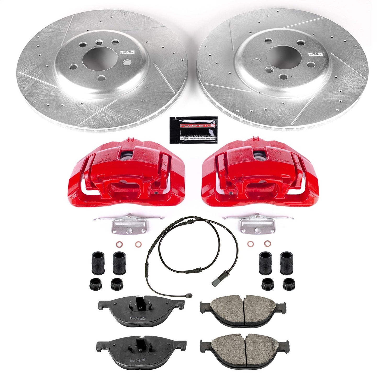 PowerStop Front Z23 Evolution Brake Kit w/ Calipers | BMW 550i GT (10-15) (KC6414)