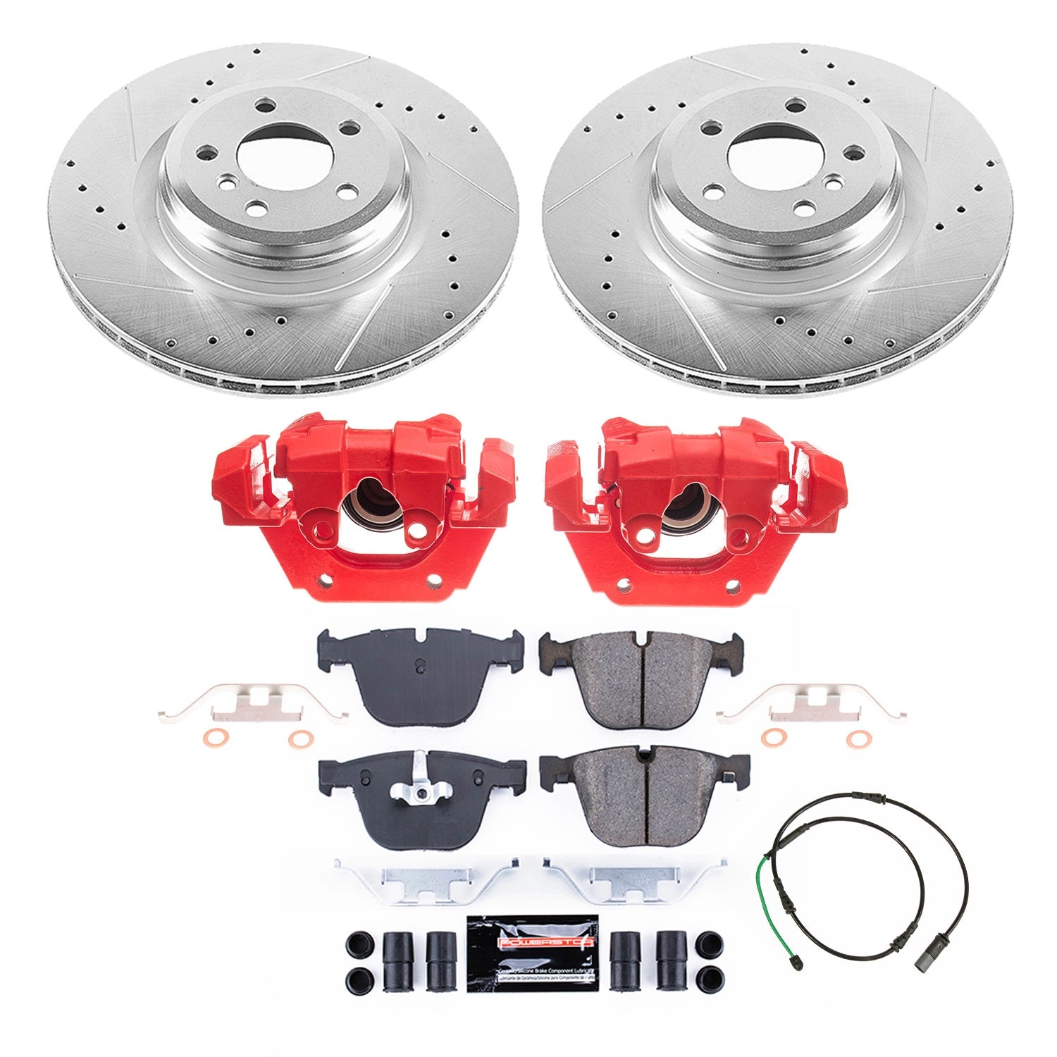 PowerStop Rear Z23 Evolution Kit with Calipers | 2010–2015 BMW 550i GT (KC6416)