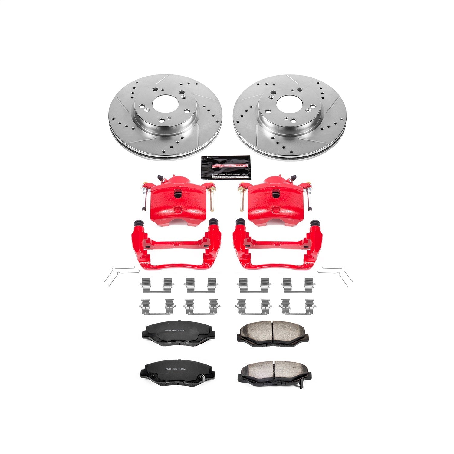 PowerStop Front Z36 Truck & Tow Brake Kit with Calipers | 2013 Acura ILX (KC6490-36)