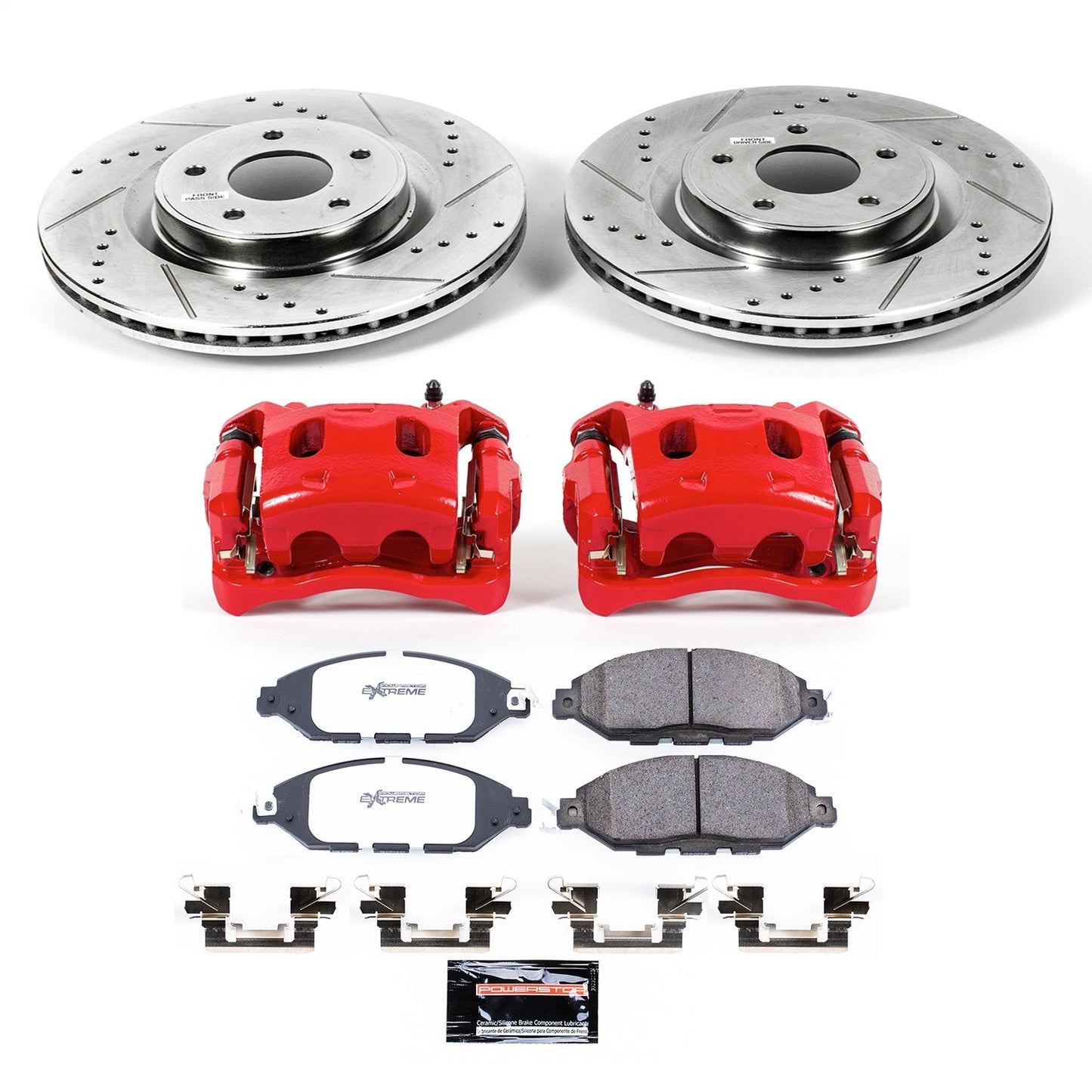 PowerStop Front Z36 Truck & Tow Kit with Calipers | 2013–2020 Nissan Pathfinder (KC6496-36)