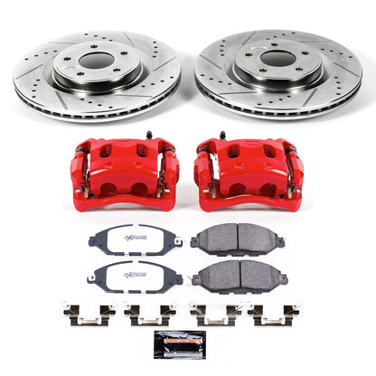 PowerStop Front Z36 Truck & Tow Kit with Calipers | 2013–2020 Nissan Pathfinder (KC6496-36)