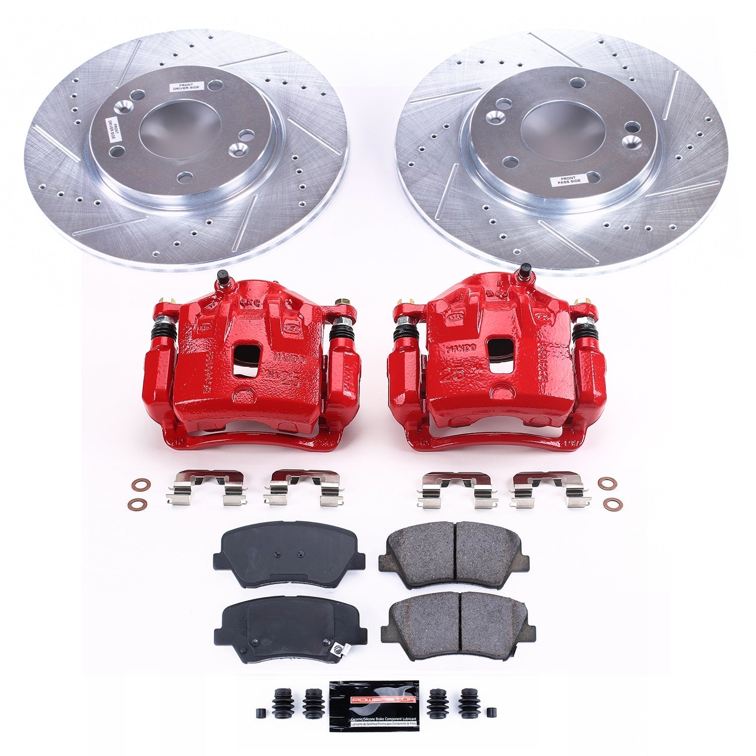 PowerStop Front Z23 Evolution Sport Brake Kit with Calipers | 2011–2016 Hyundai Elantra (KC6503)
