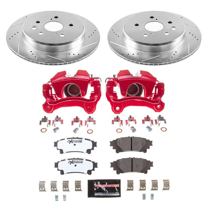 PowerStop Rear Z26 Street Warrior Brake Kit with Calipers | 2019–2013 Lexus GS350 (KC6514-26)
