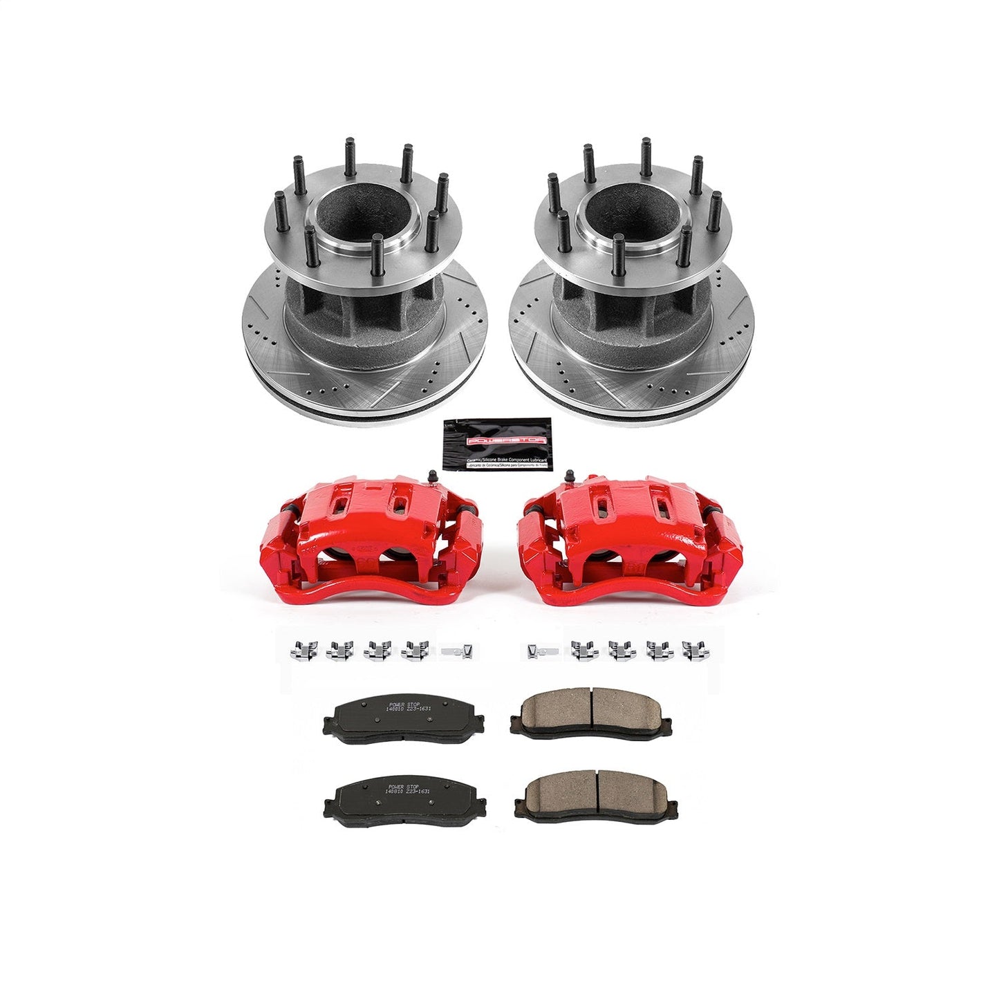 PowerStop Front Z23 Evolution Kit with Calipers | 2012 Ford F-350 Super Duty (KC6526)