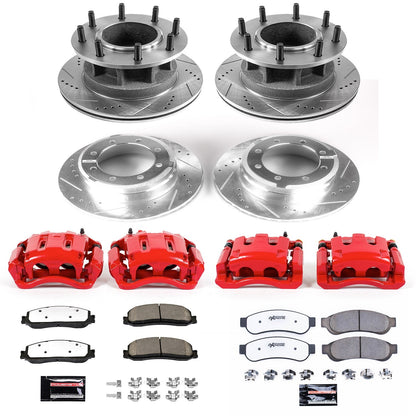 PowerStop Front & Rear Z36 Truck & Tow Kit with Calipers | 2012 Ford F-350 Super Duty (KC6527-36)