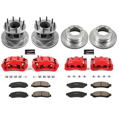 PowerStop Front & Rear Z23 Evolution Kit with Calipers | 2012 Ford F-350 Super Duty (KC6527)