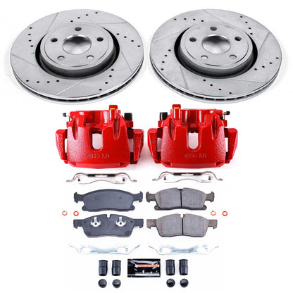 PowerStop Front Z23 Evolution Sport Brake Kit with Calipers | 2013–2015 Jeep Grand Cherokee (KC6536)