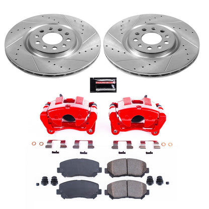 PowerStop Front Z23 Evolution Sport Brake Kit with Calipers | 2015–2017 Chrysler 200 (KC6538)