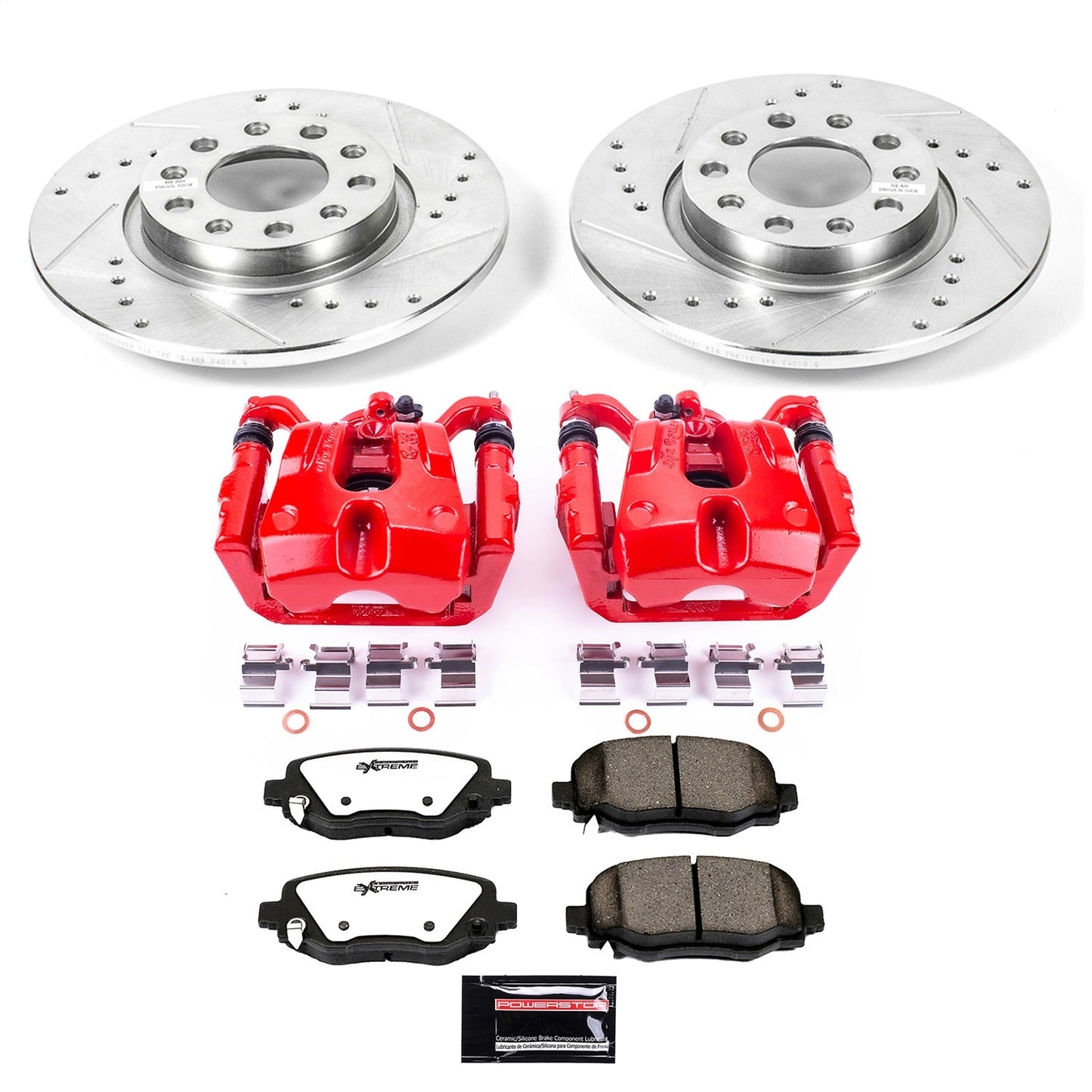 PowerStop Rear Z36 Truck & Tow Brake Kit with Calipers | 2015–2017 Chrysler 200 (KC6543-36)