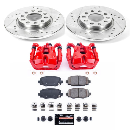 PowerStop Rear Z23 Evolution Sport Brake Kit with Calipers | 2015–2017 Chrysler 200 (KC6543)
