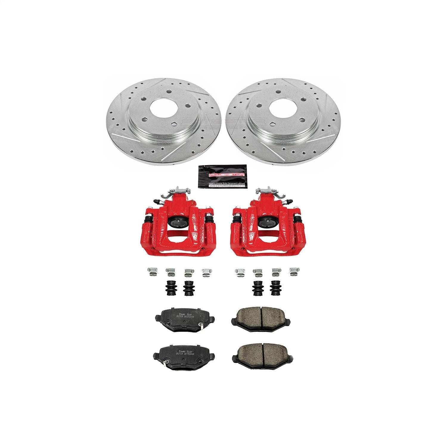 PowerStop Rear Z23 Evolution Sport Brake Kit with Calipers | 2012–2016 Chrysler Town & Country (KC6544)