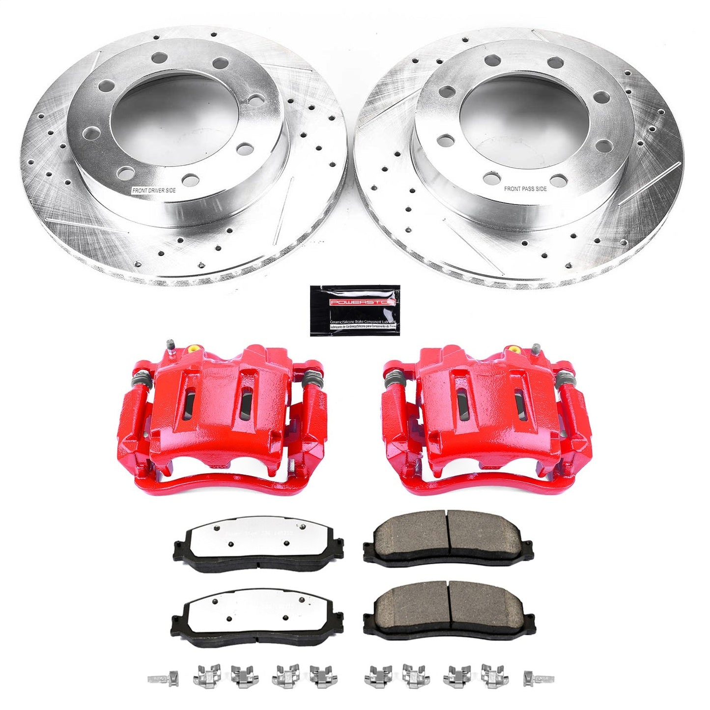 PowerStop Front Z36 Truck & Tow Brake Kit with Calipers | 2012 Ford F-350 Super Duty (KC6545-36)