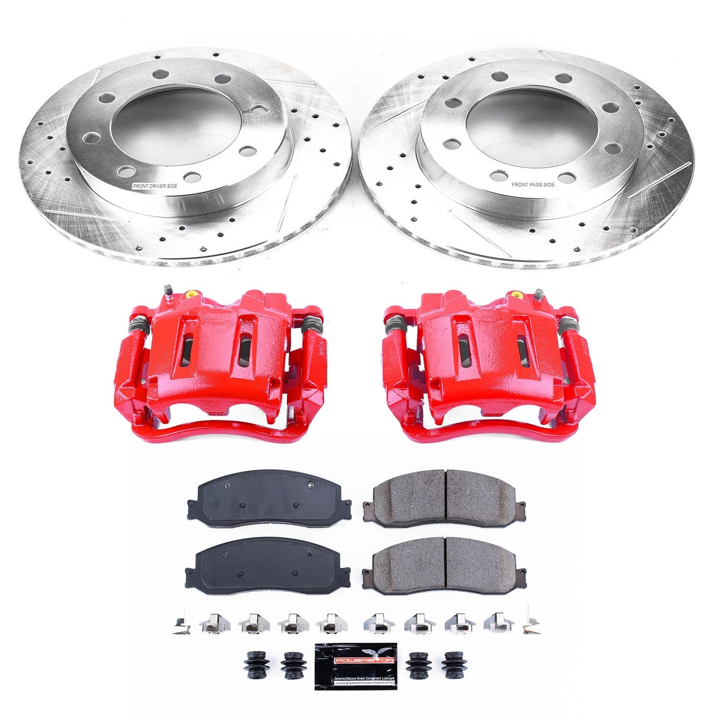 PowerStop Front Z23 Evolution Sport Brake Kit with Calipers | 2012 Ford F-250 Super Duty (KC6545)