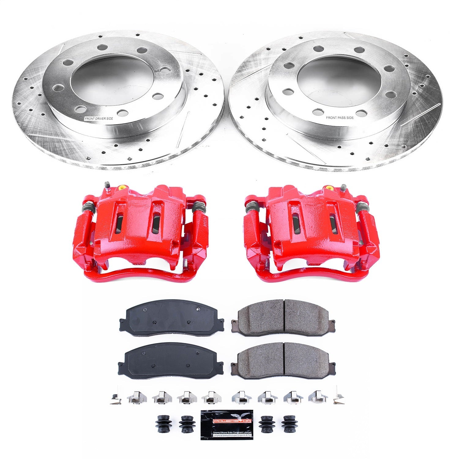 PowerStop Front Z23 Evolution Sport Brake Kit with Calipers | 2012 Ford F-250 Super Duty (KC6545)