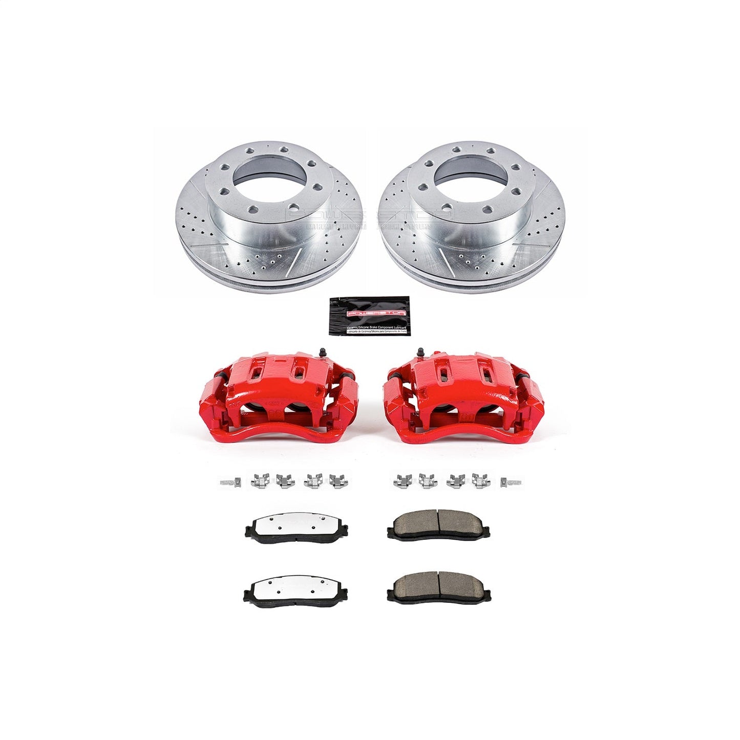 PowerStop Front Z36 Truck & Tow Brake Kit with Calipers | 2012 Ford F-350 Super Duty (KC6545A-36)
