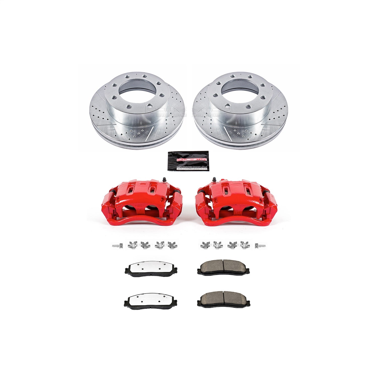 PowerStop Front Z36 Truck & Tow Brake Kit with Calipers | 2012 Ford F-350 Super Duty (KC6545A-36)