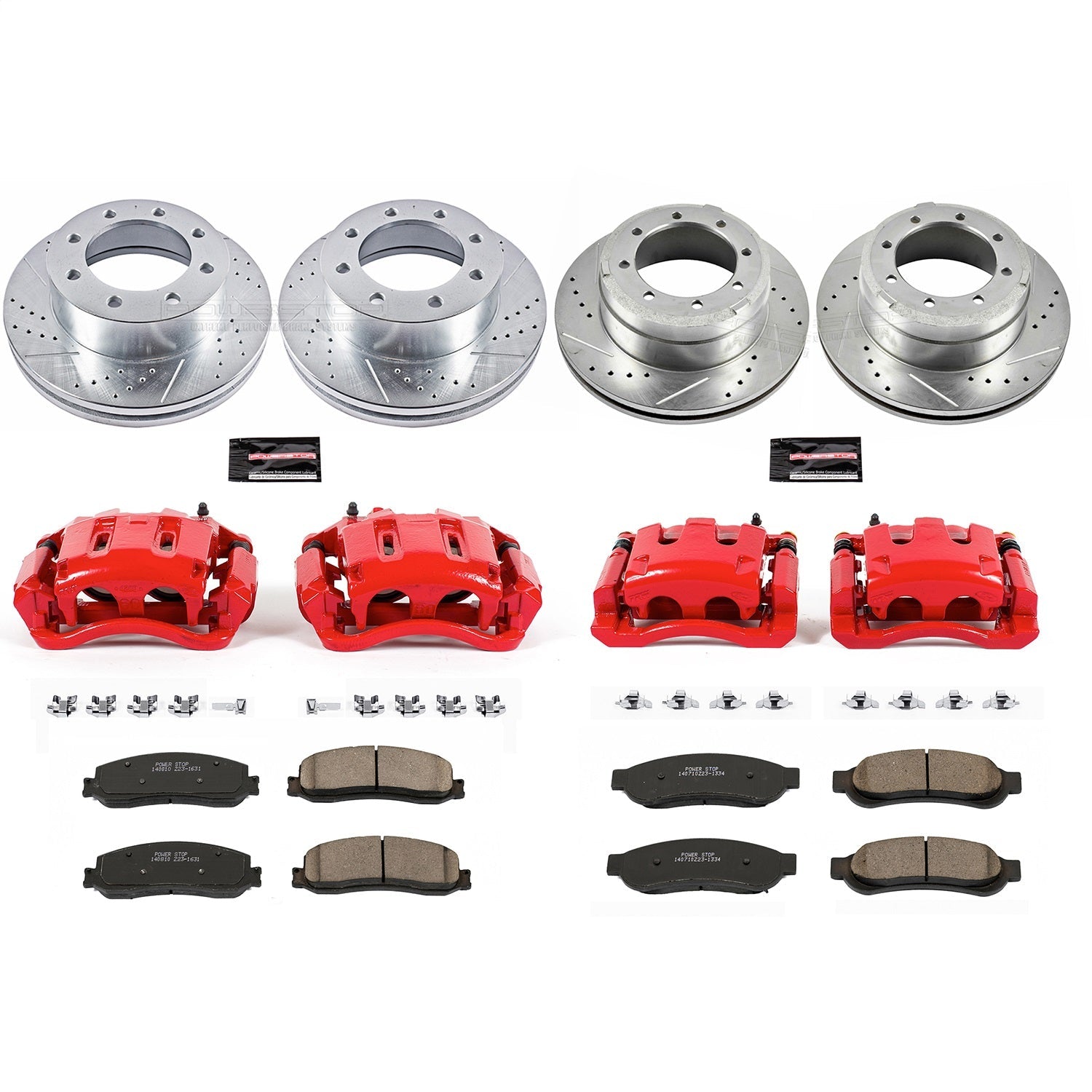 PowerStop Front & Rear Z23 Evolution Kit with Calipers | 2012 Ford F-350 Super Duty (KC6546)