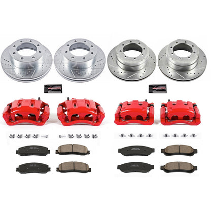 PowerStop Front & Rear Z23 Evolution Kit with Calipers | 2012 Ford F-350 Super Duty (KC6546)