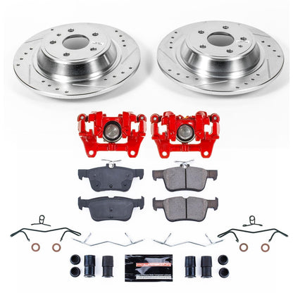 PowerStop Rear Z23 Evolution Kit with Calipers | 2013–2014 Lincoln MKZ (KC6559B)