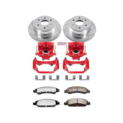 PowerStop Rear Z36 Truck & Tow Brake Kit with Calipers | 2015–2019 Cadillac Escalade (KC6562-36)