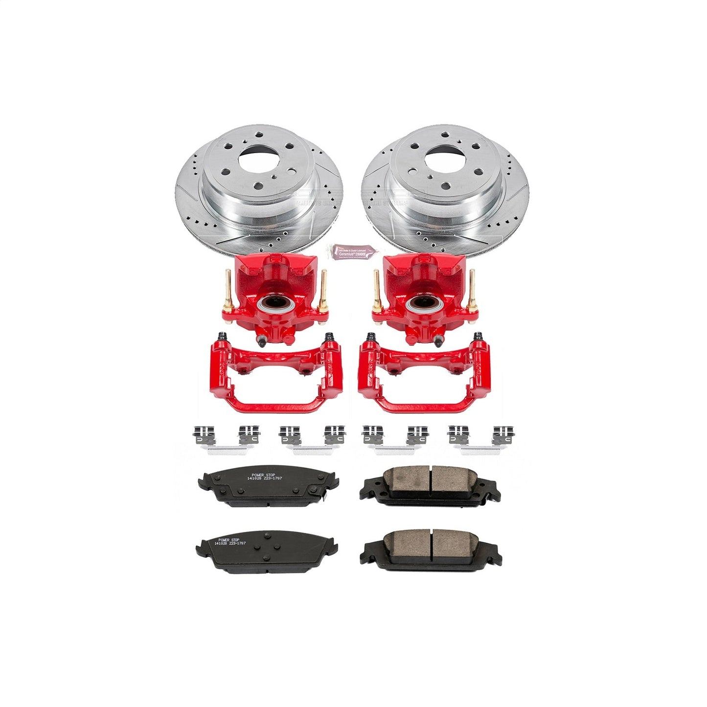 PowerStop Rear Z23 Evolution Sport Brake Kit with Calipers | 2015–2019 Cadillac Escalade (KC6562)