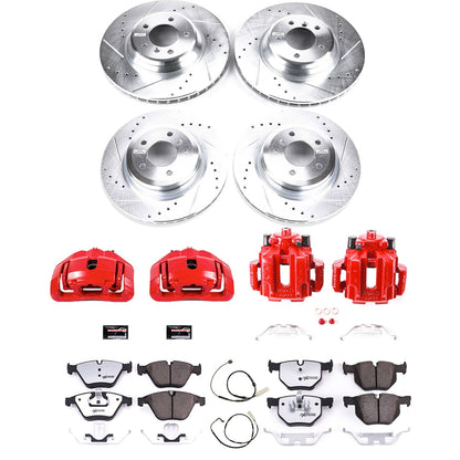 PowerStop Rear Z26 Street Warrior Brake Kit with Calipers | 2014–2016 BMW 228i (KC6656-26)