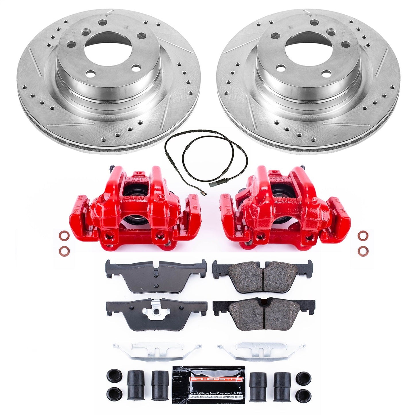PowerStop Rear Z23 Evolution Sport Brake Kit with Calipers | 2014–2016 BMW 228i (KC6656)