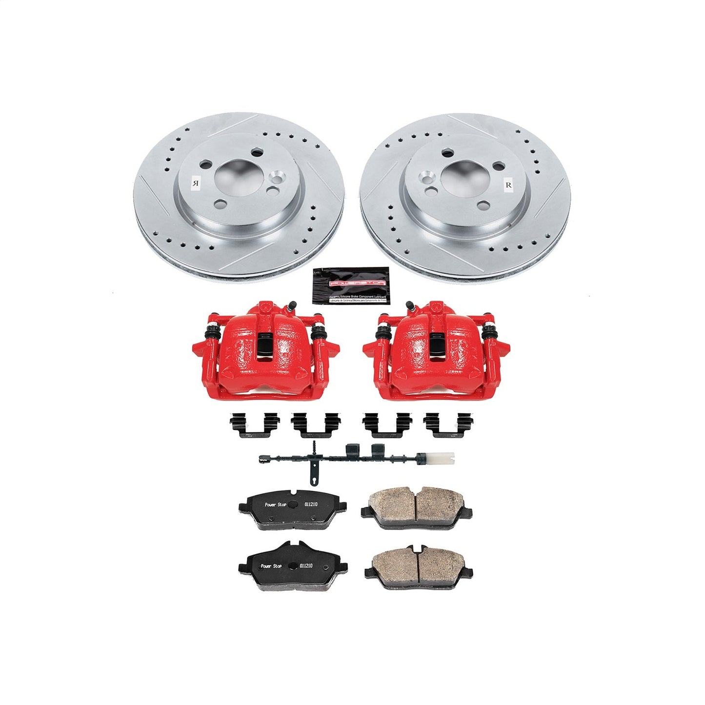 PowerStop Front Z23 Evolution Sport Brake Kit with Calipers | 2011–2016 Mini Cooper (KC6739)