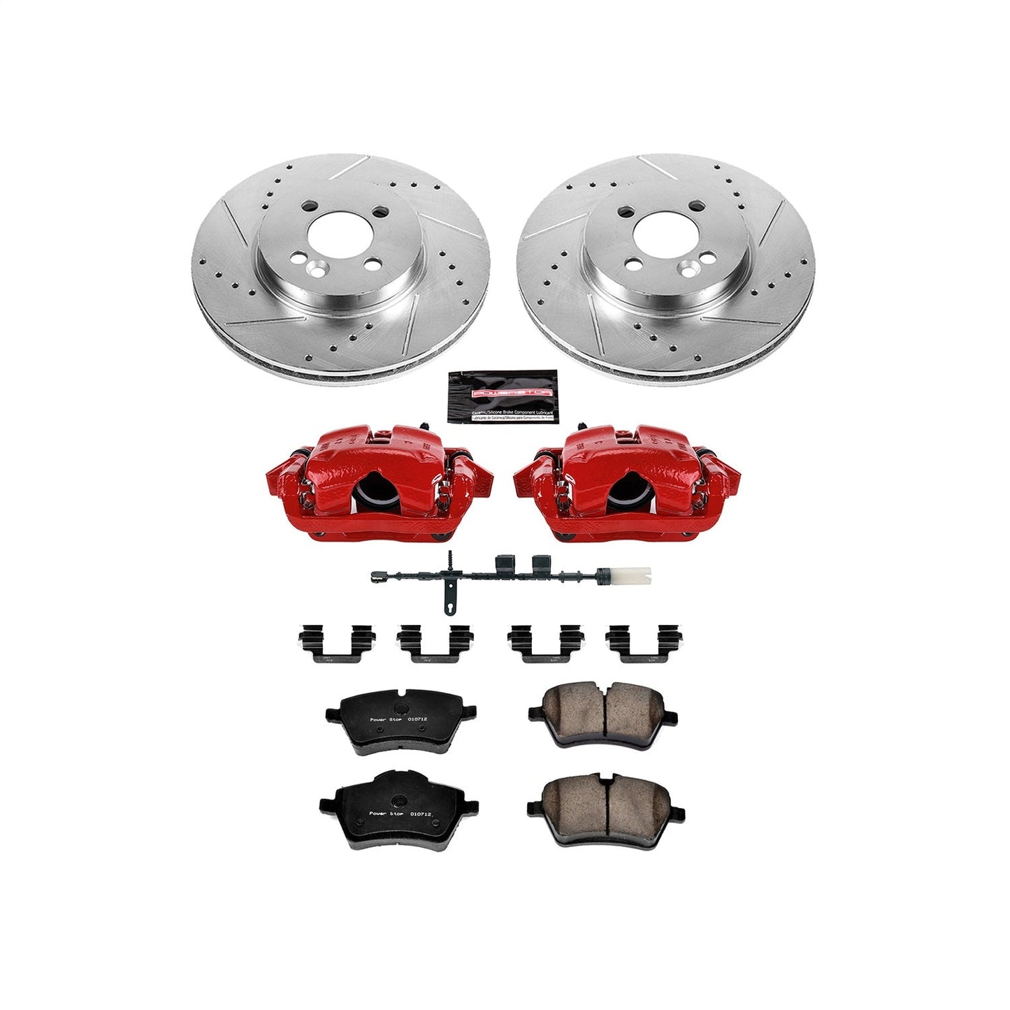 PowerStop Front Z23 Evolution Sport Brake Kit with Calipers | 2011–2016 Mini Cooper (KC6741)