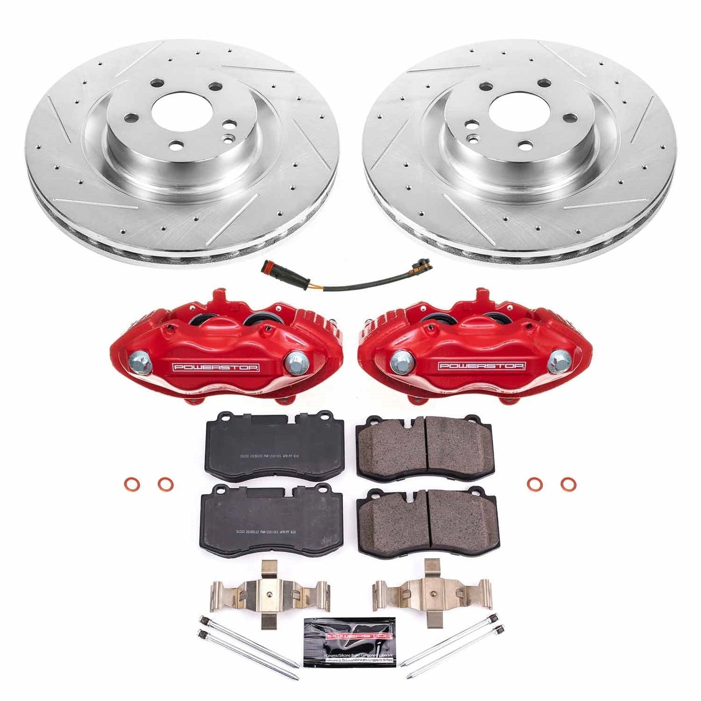 PowerStop Front Z23 Evolution Sport Brake Kit with Calipers | 2007–2014 Mercedes-Benz CL600 (KC6755)