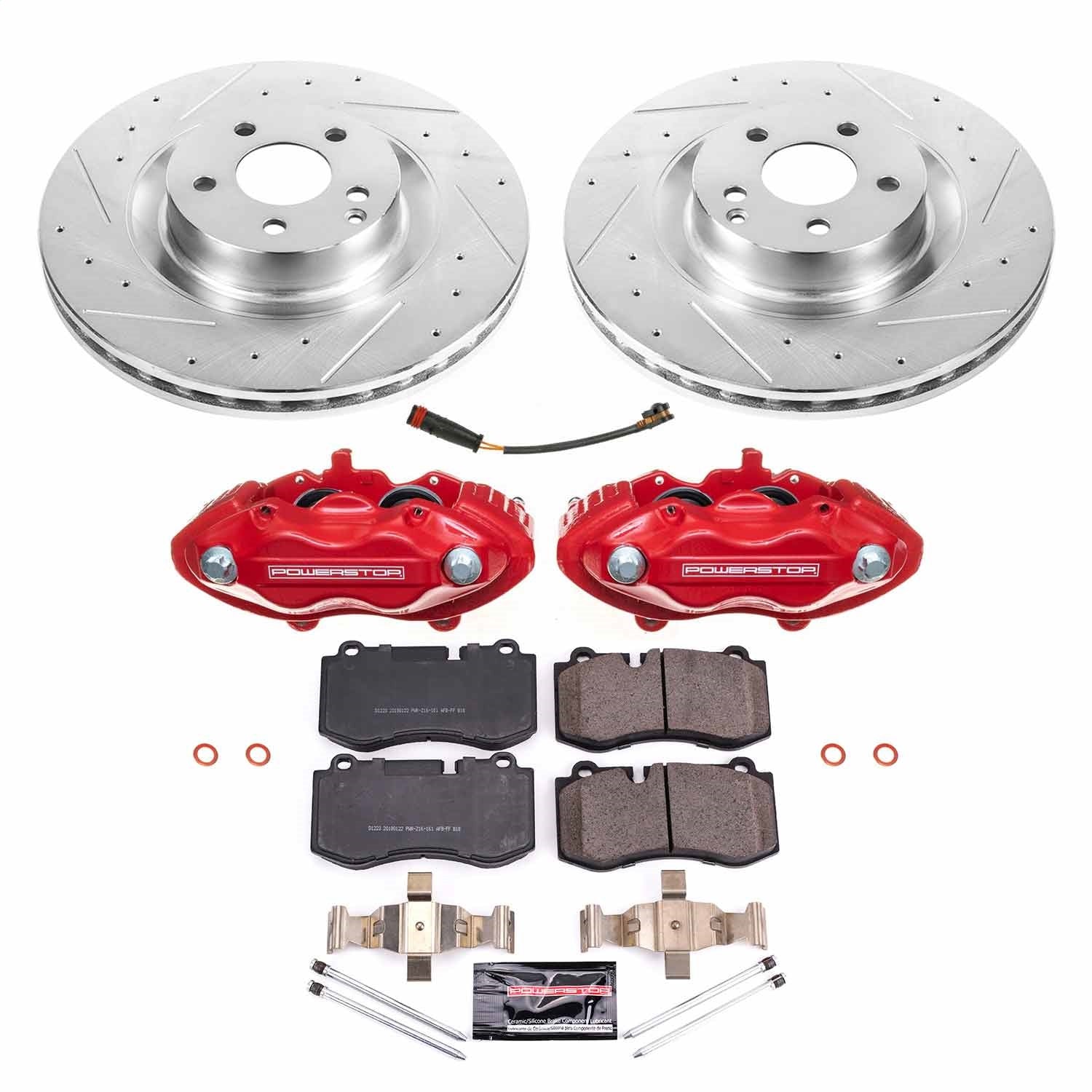 PowerStop Front Z23 Evolution Sport Brake Kit with Calipers | 2007–2014 Mercedes-Benz CL600 (KC6755)