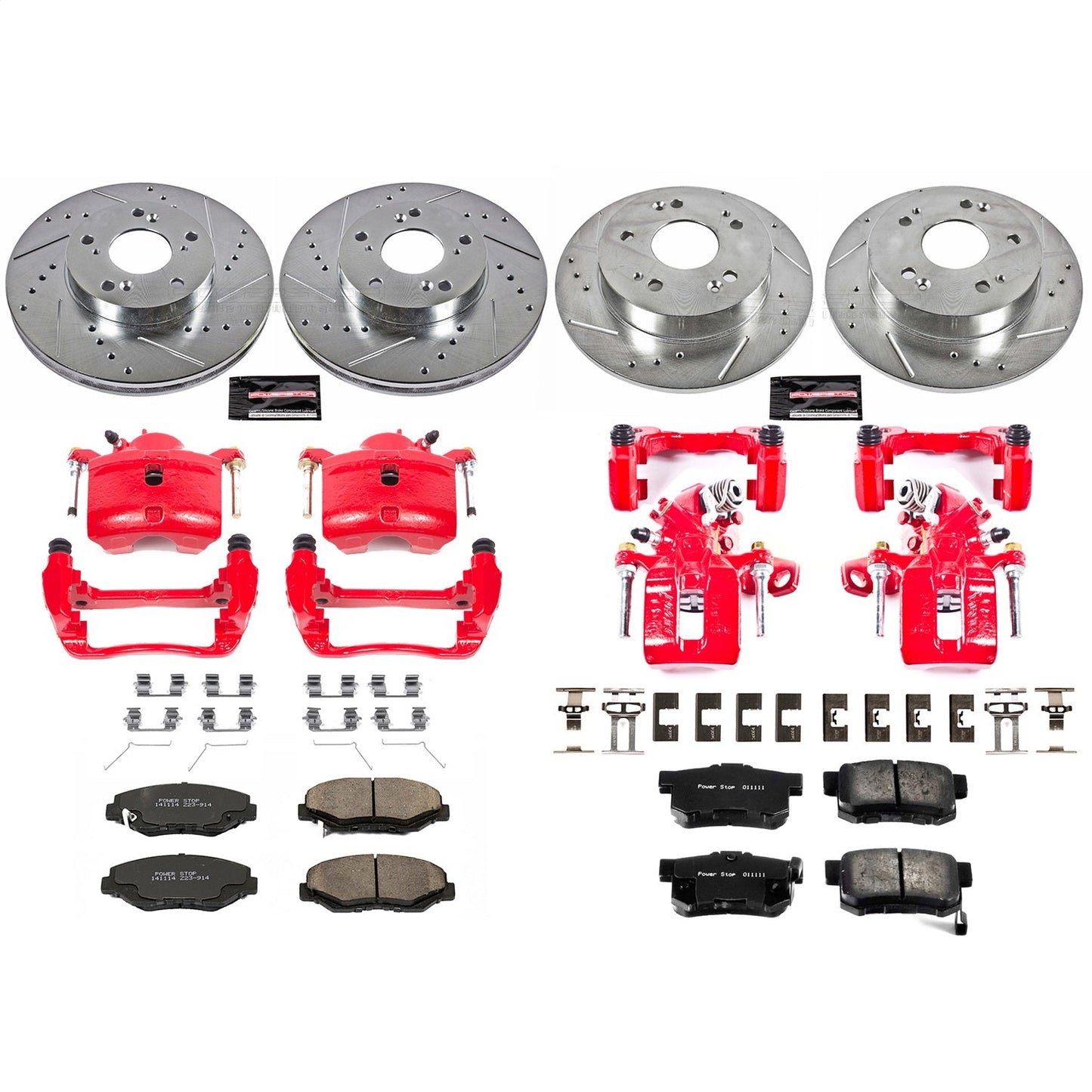 PowerStop Front & Rear Z23 Evolution Sport Brake Kit with Calipers | 2014–2015 Acura ILX (KC6781)